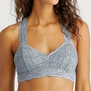 Free People Galloon Racerback Bralette Blue